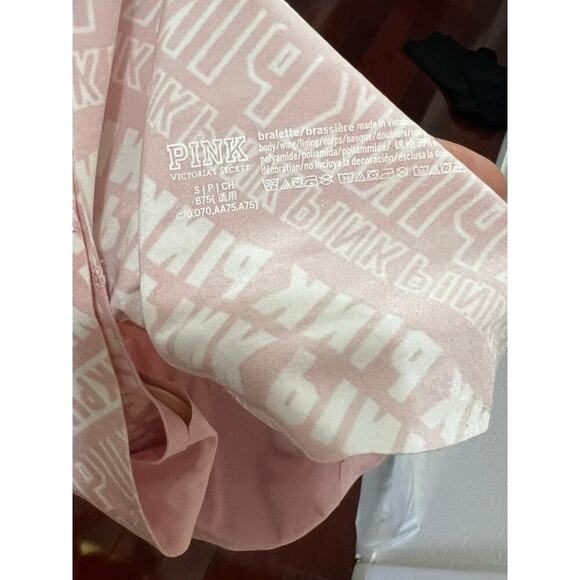 Y2K Pink by Victorias Secret Old school Light pink and white bralett - Picture 6 of 6